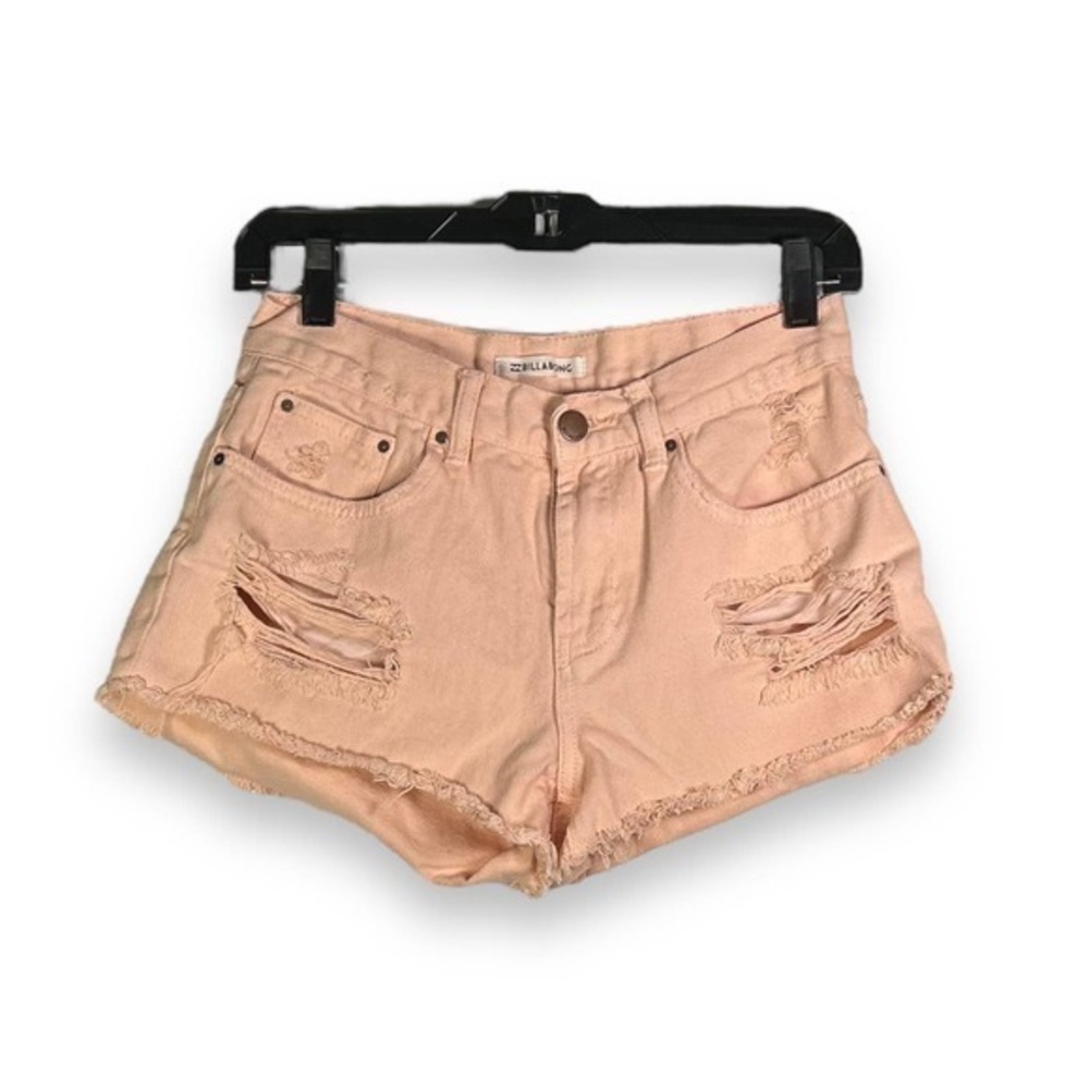 Billabong Pink Distressed Shorts Size 26 - "Lily"